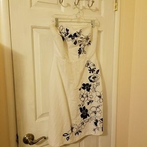 LOFT STRAPLESS COCKTAIL DRESS